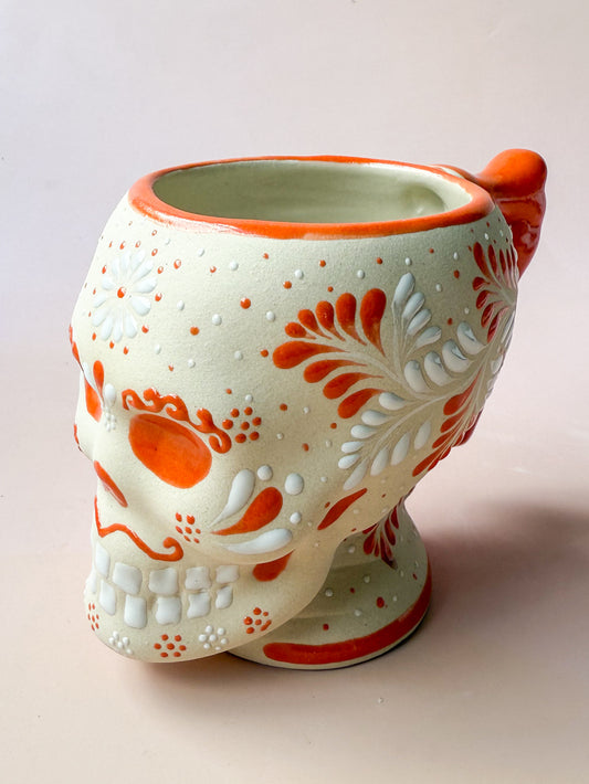 Ceramic Skull Mug Taza Calabera Ceramica