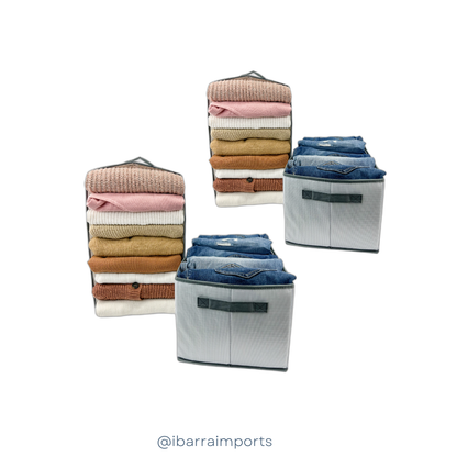 Pants Organizer With Dividers - Folded Pants Organizer