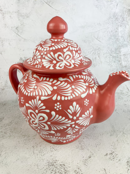 Pink Talavera Kettle Tetera Talavera Large