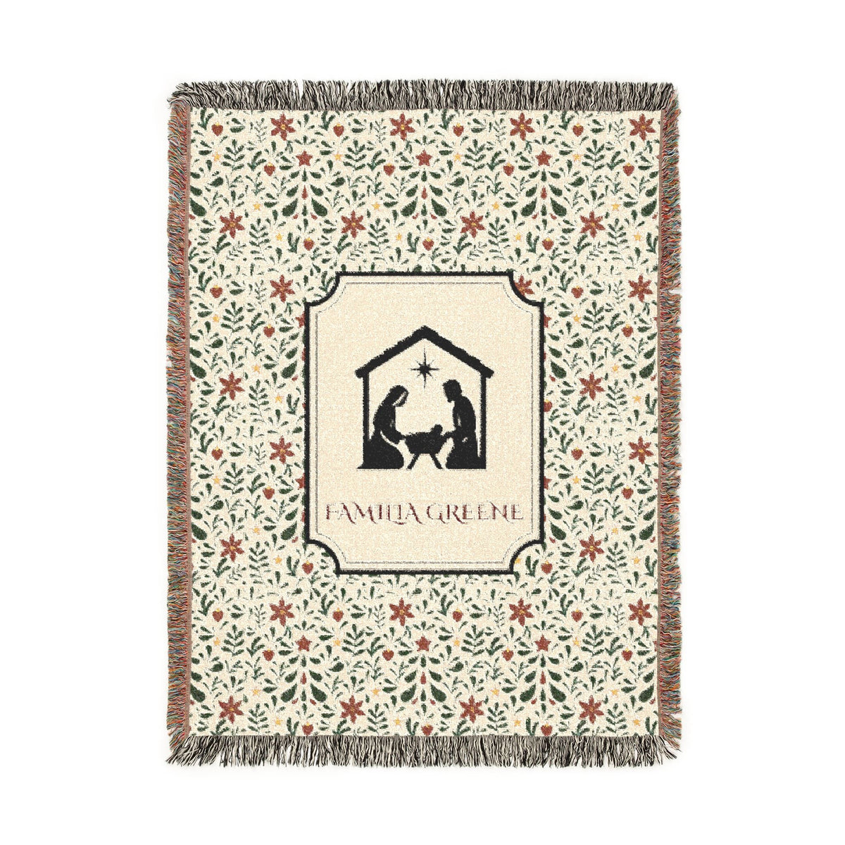 Christmas Blanket Customized Navidad Cobija Talavera