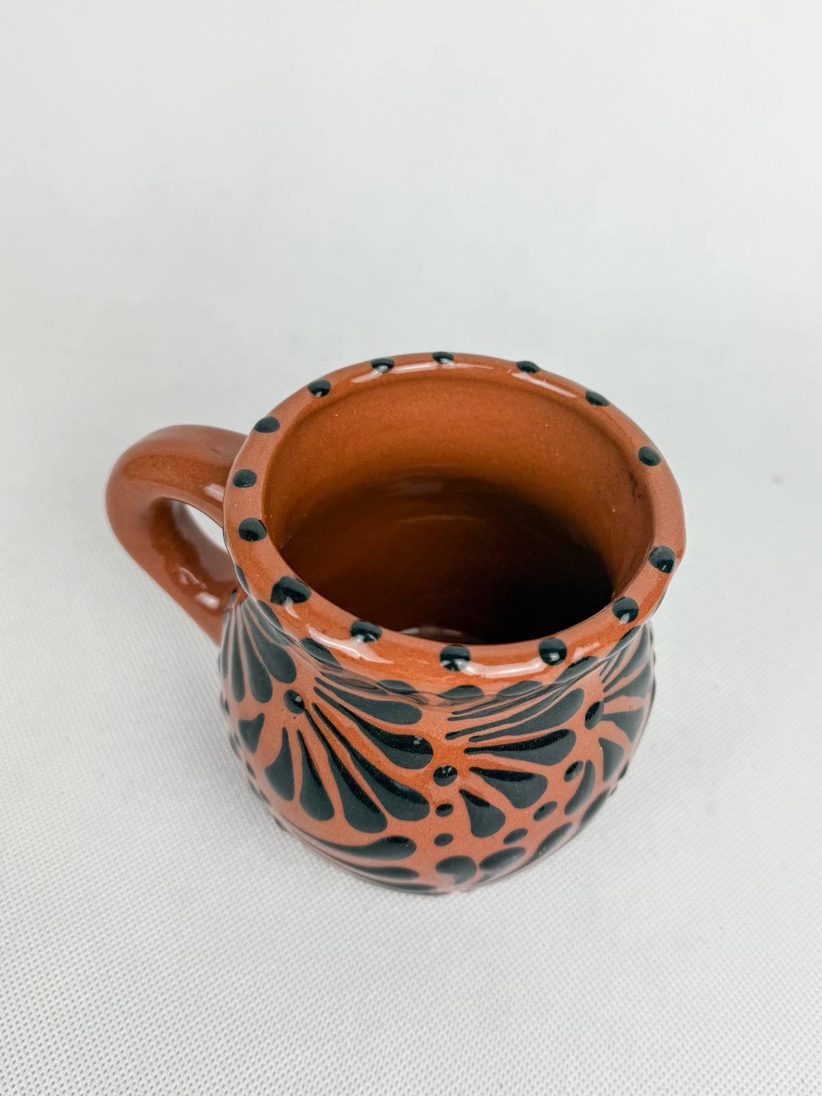 Mexican Clay Mugs Black Engobe - Tazas De Barro Jarrito