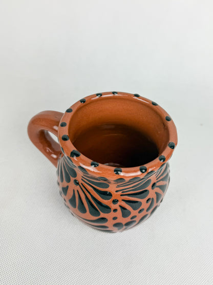 Mexican Clay Mugs Black Engobe - Tazas De Barro Jarrito