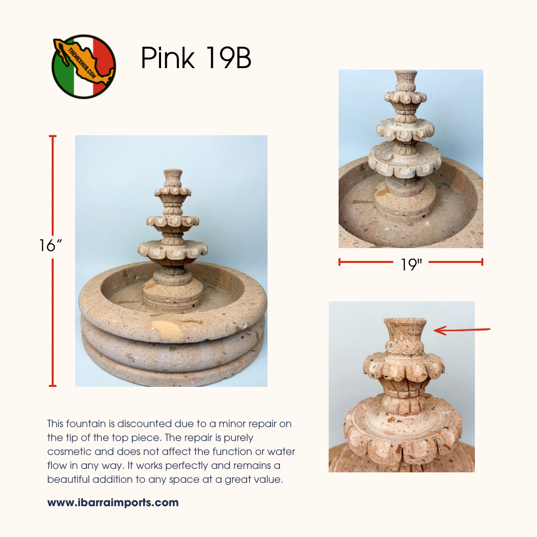 Sandstone Water Fountain Tier Outdoor DISCOUNTED