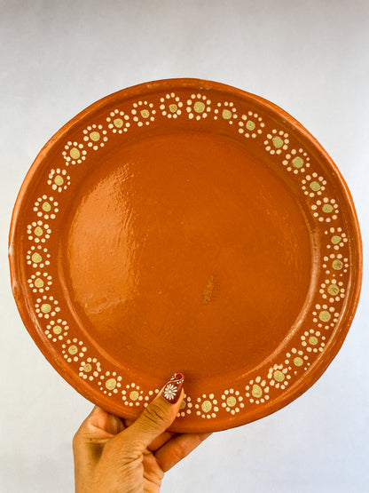 Mexican Clay Plate Round 11 Inch 25pc Set Wholesale Bulk Platos Barro