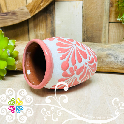 Set of Pink Espiga Plumeado Cantarito Cup - Set Clay Cantarito