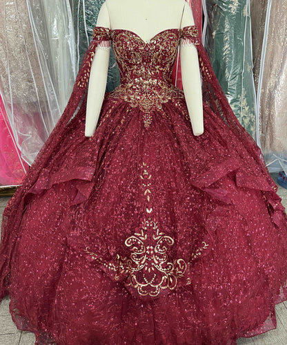 (LIVE 15 ) 15 ball gown mesh sleeves removeable