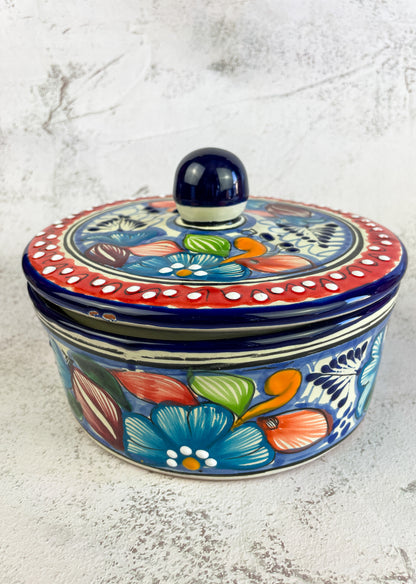 Mexican Tortilla Warmer Server Talavera Tortilla Holder Tortillero