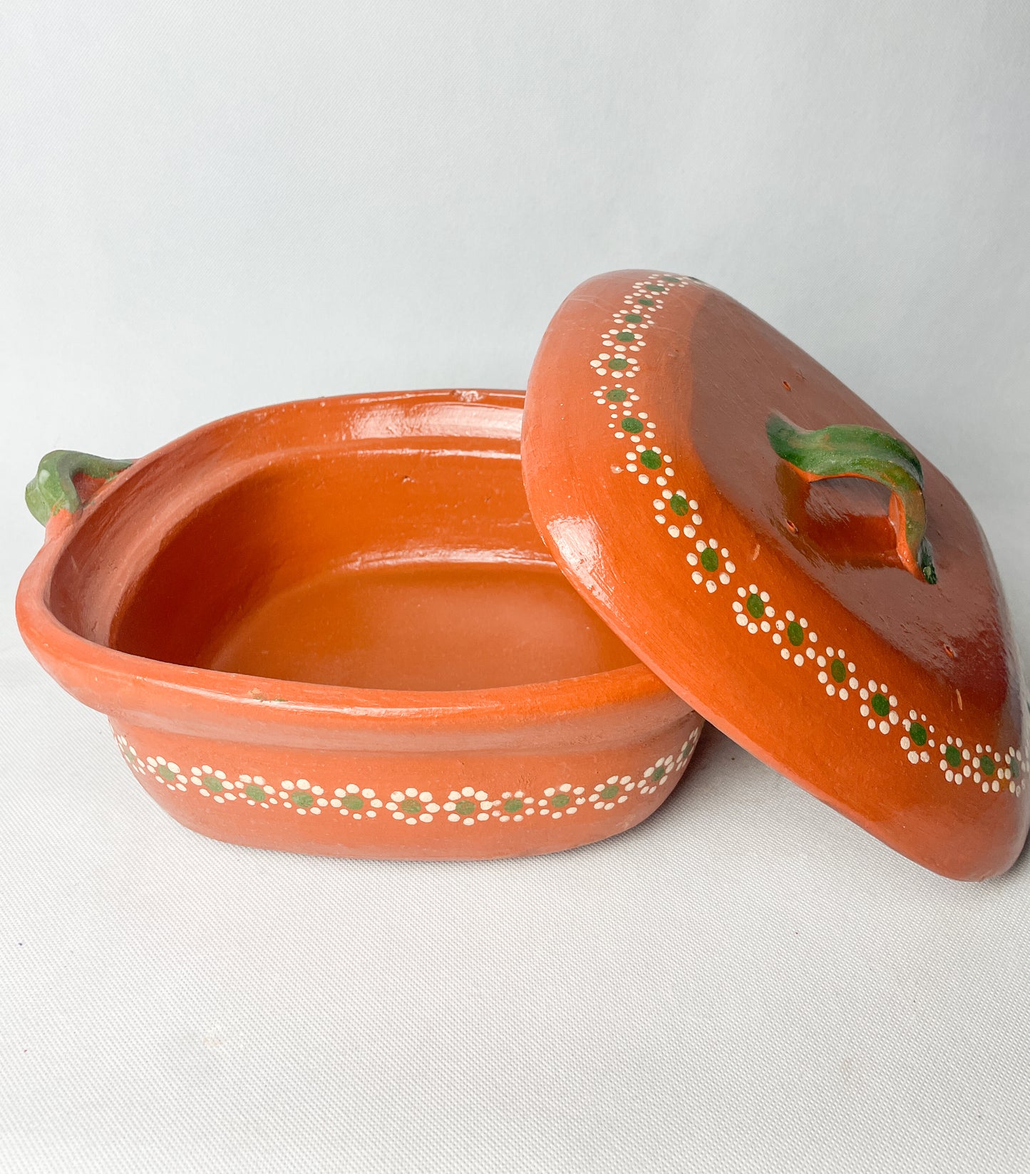 Mexican Square Clay Cazuela Lead Free Authentic Clay Pots Sarten de Barro Hondo Casuela