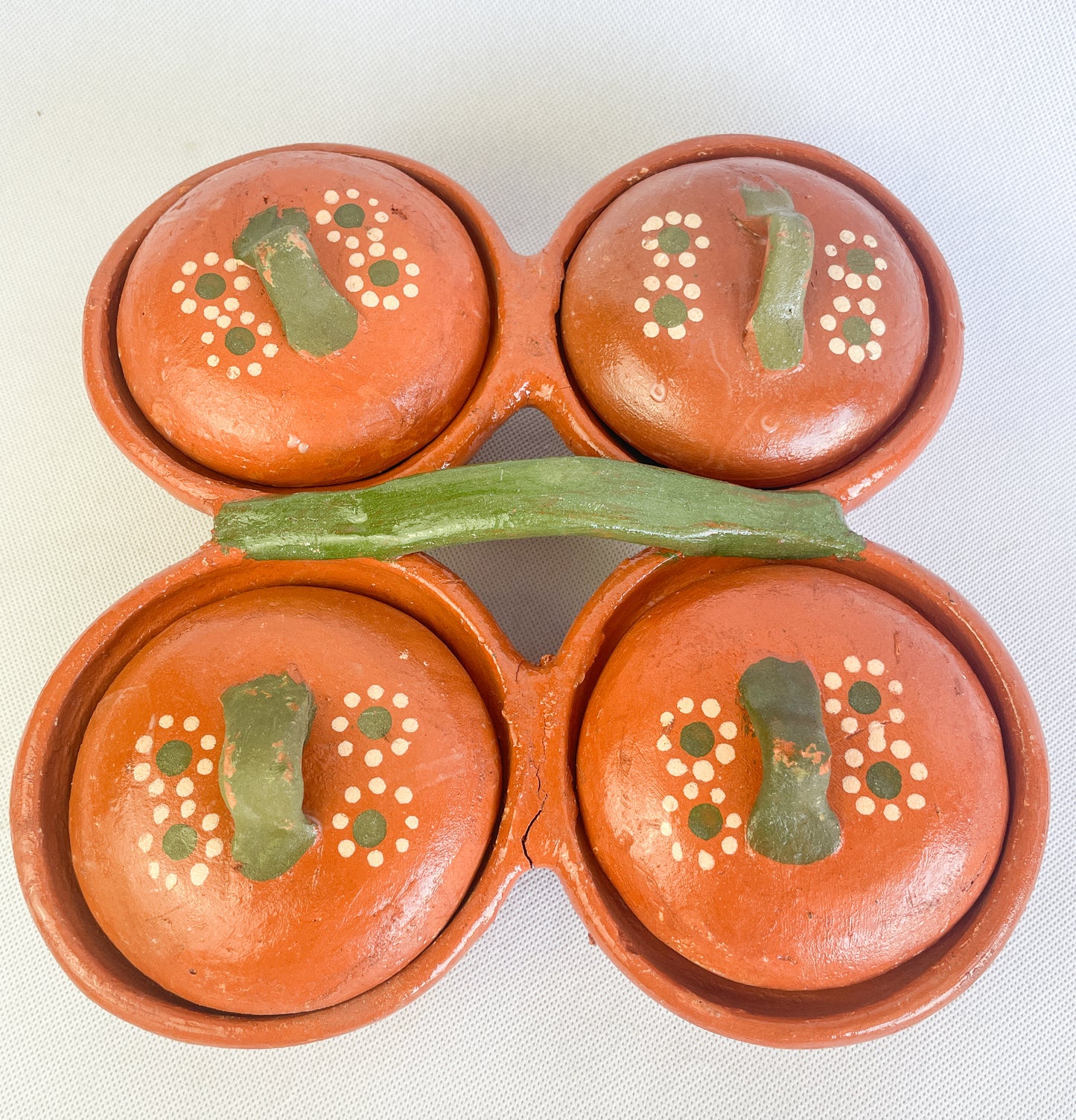 Jalisco Mexican Clay 4 in 1 Bowl Salsera Mexican Salsera 4 en 1 Salsera para Tacos