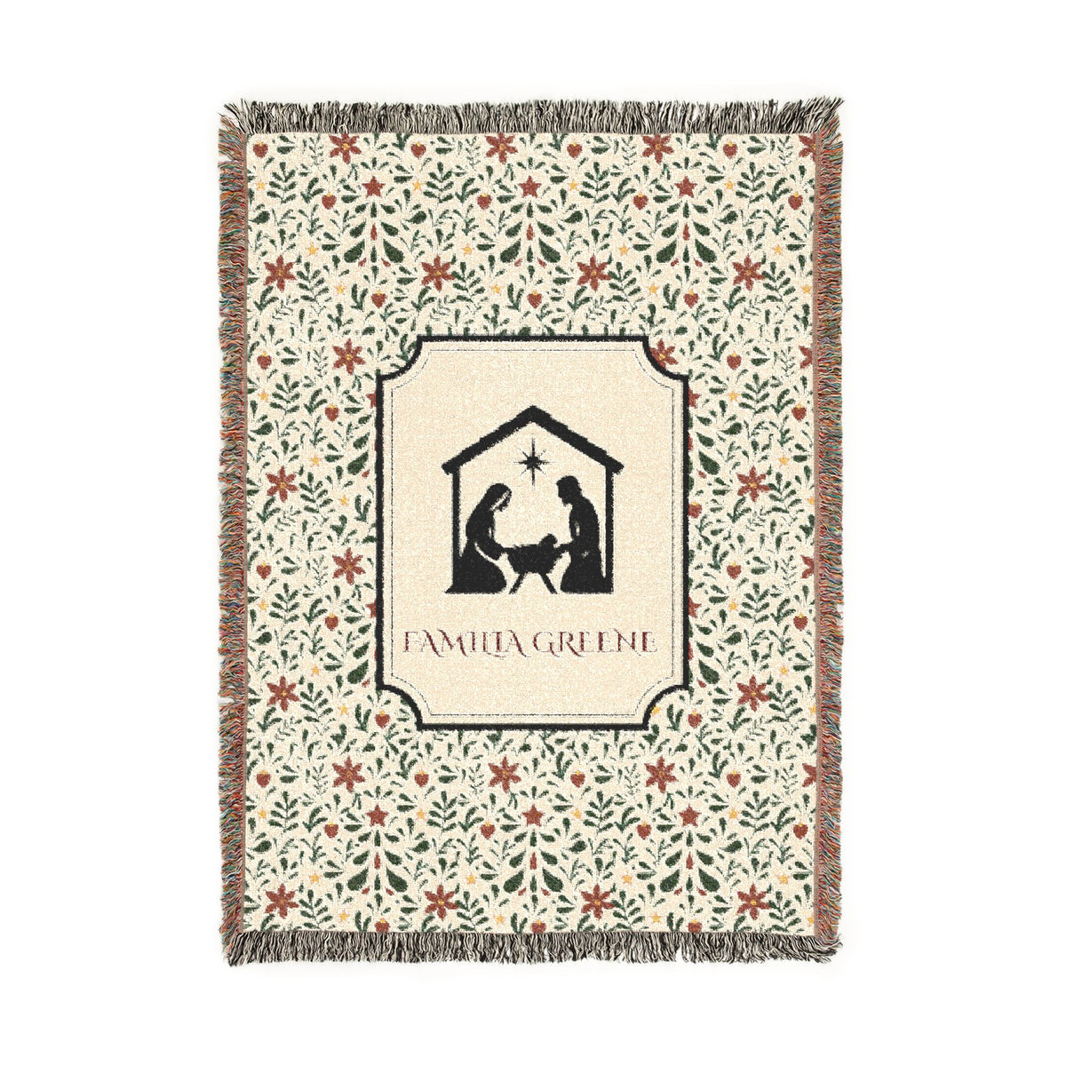 Christmas Blanket Customized Navidad Cobija Talavera