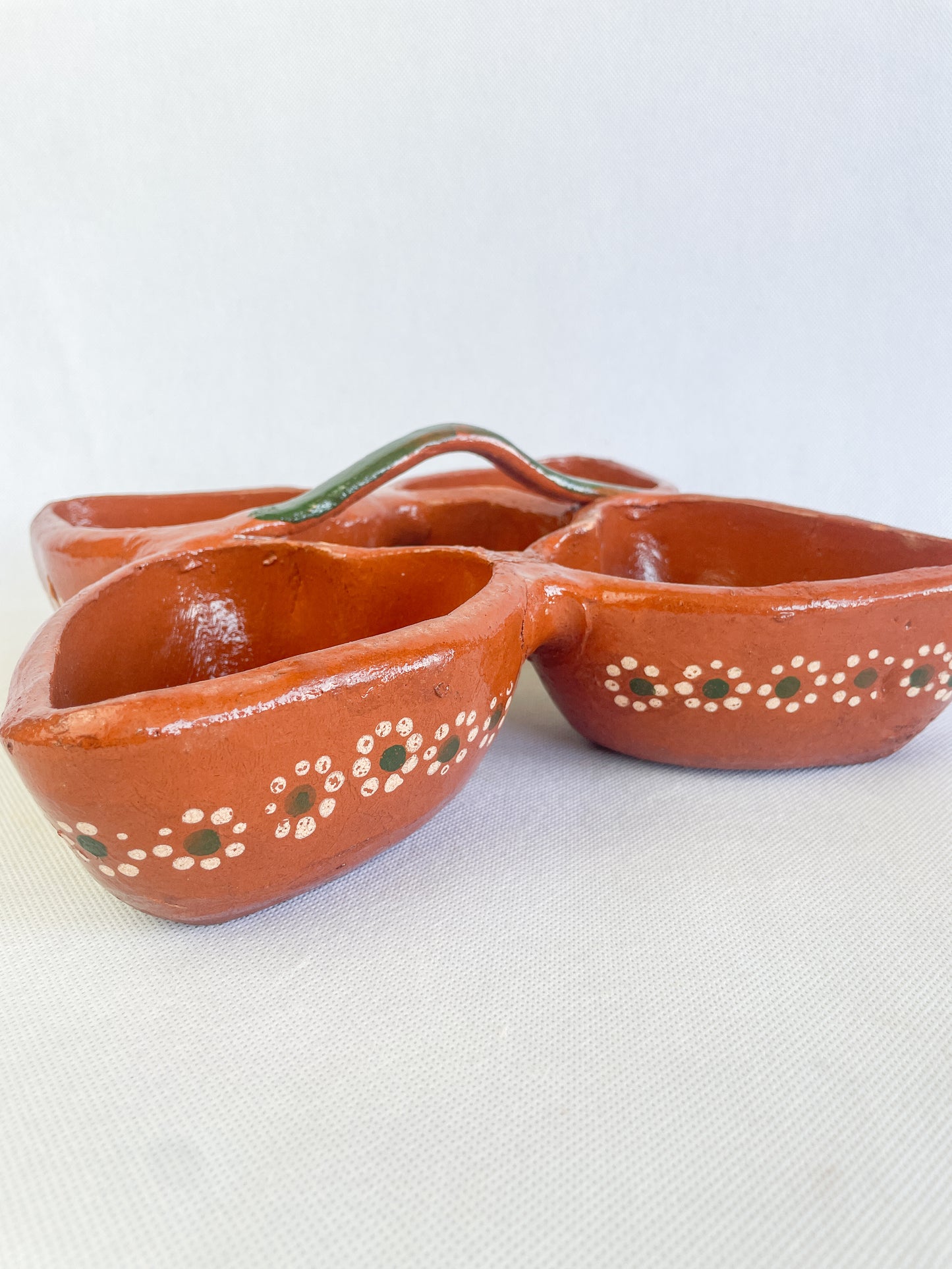 Jalisco Mexican Clay 4 in 1 Bowl Salsera Mexican Salsera 4 en 1 Salsera para Tacos