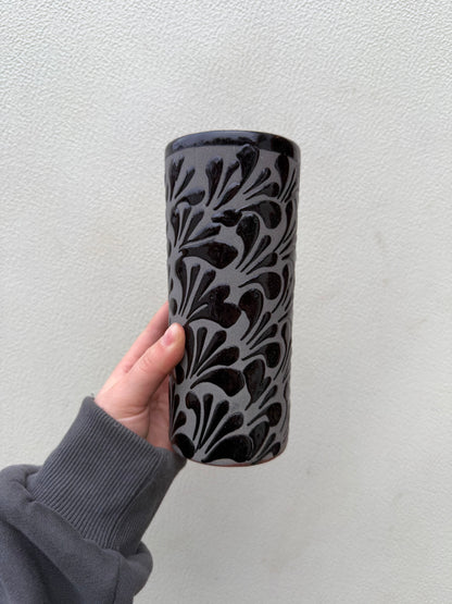 Mexican Clay Cup Black - Vaso Negro Barro