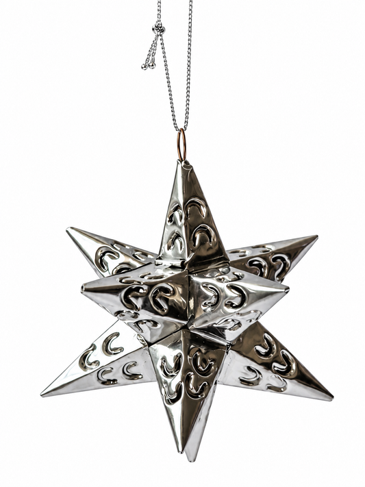 Mexican Tin Star Ornament - Estrellas Lamina Esferas