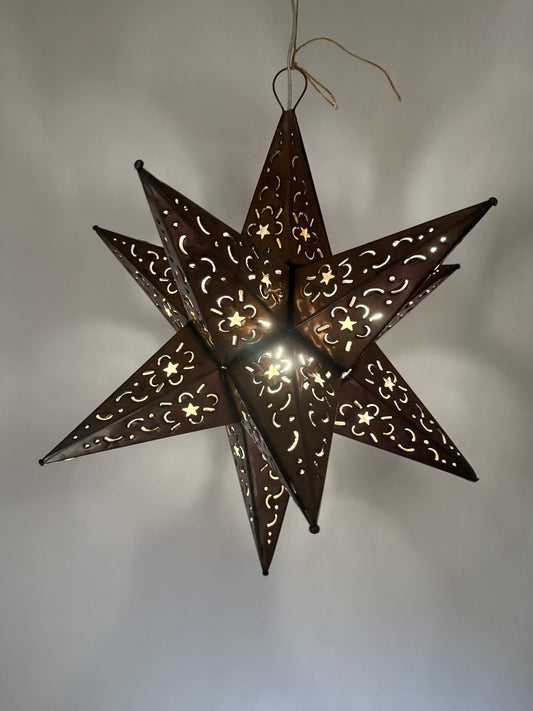 Mexican Tin Stars Estrellas Tin Star Light