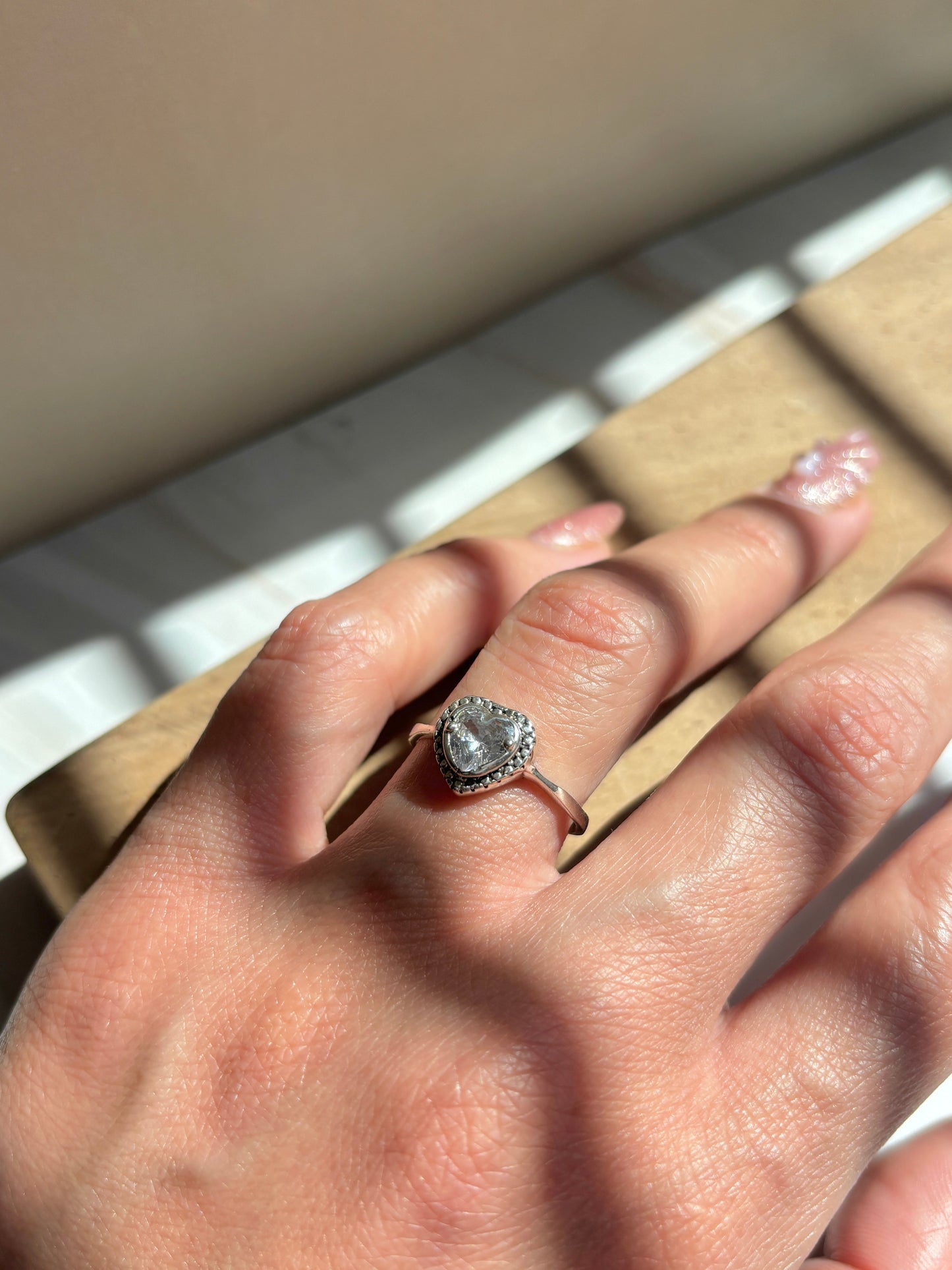 Silver 925 Heart Promise Ring - Anillo promesa con zirconia