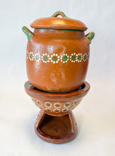 Load image into Gallery viewer, Michoacan Mexican Clay Pot Frijolera Mexican Clay Cooking Pot Small Olla Frijolera
