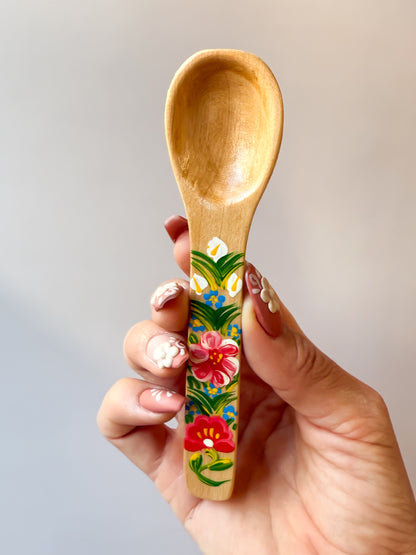 Mexican Spoons Colored Wooden Spoons Cucharas de Madera