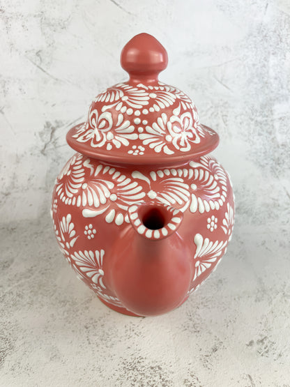 Pink Talavera Kettle Tetera Talavera Large