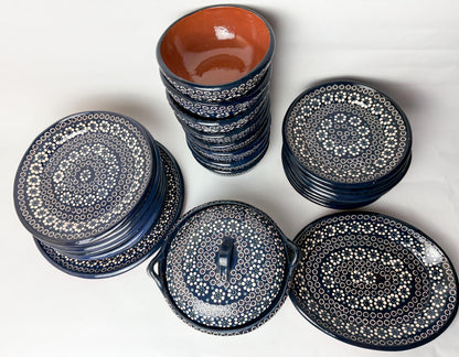 Capulineado Clay Pottery Dinnerware Set - Vajilla de Barro Capula