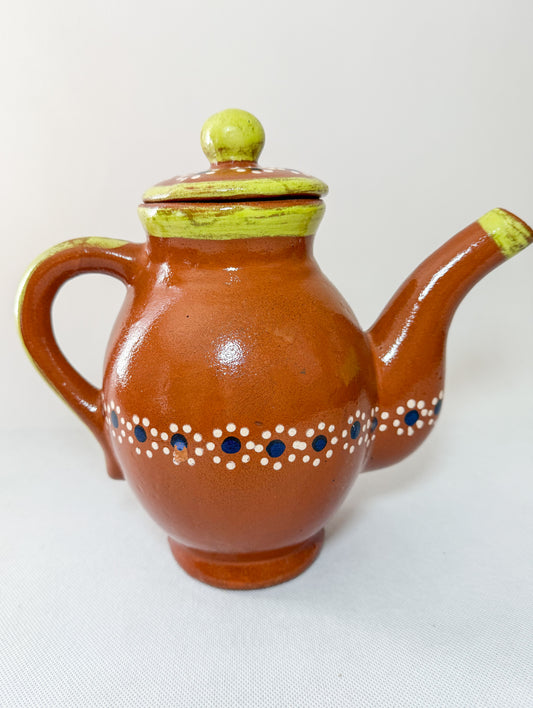 Michoacan Mexican Tea Pot Set Mexican Tea Set Mexican Pot Clay Tea Pot Juego de Te Capula