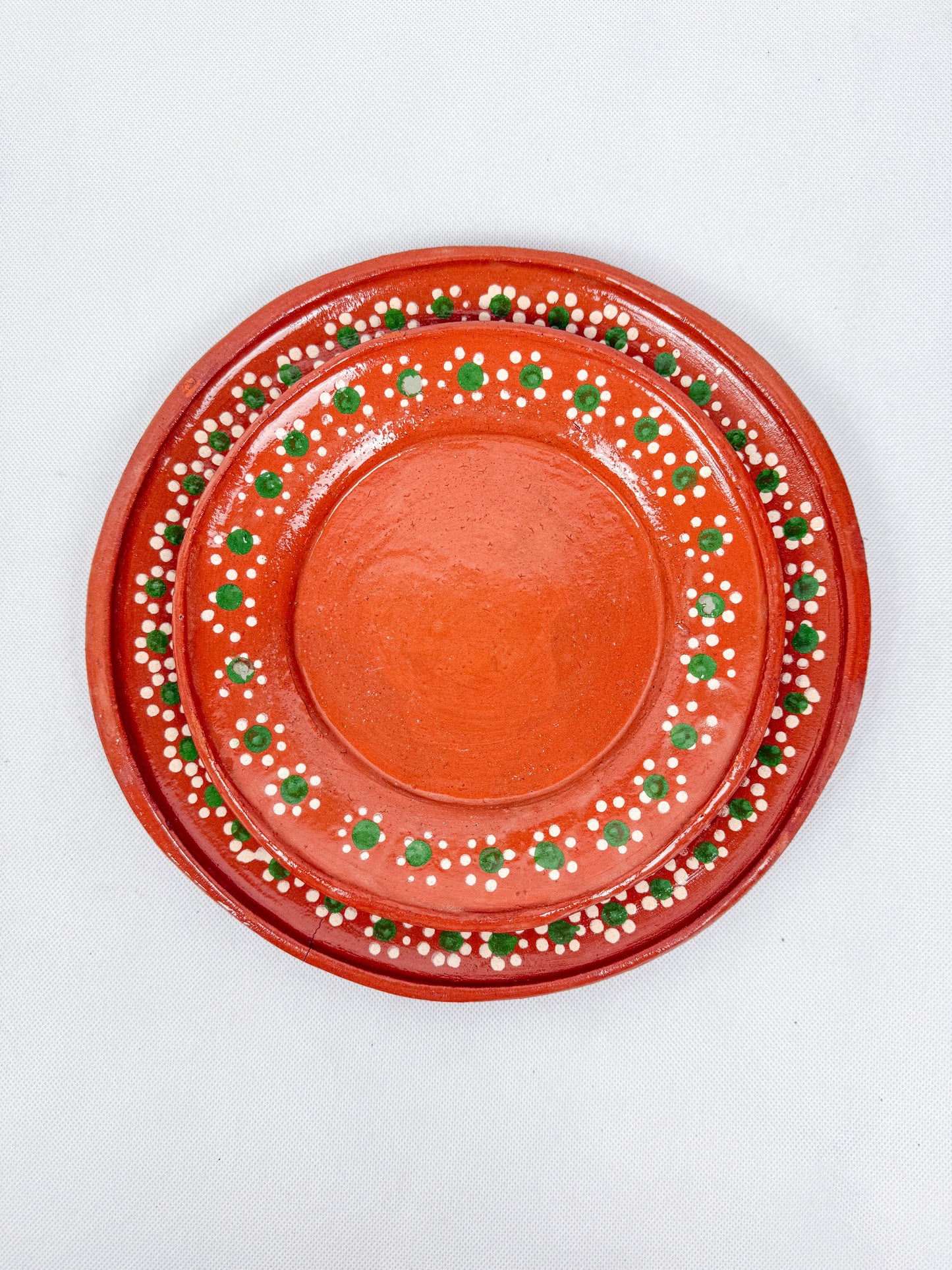 Mexican Clay Plates Round Set - Platos Barro