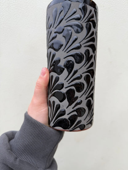 Mexican Clay Cup Black - Vaso Negro Barro