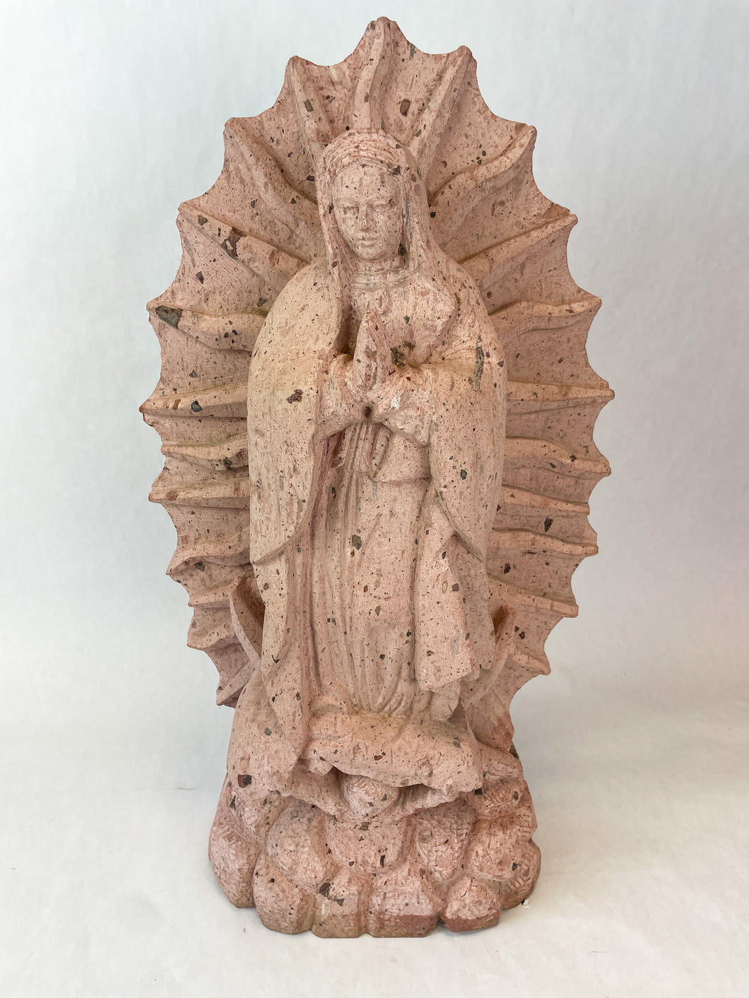 Mexican Virgen de Guadalupe Statue Hand Carved Virgen de Guadalupe Saint Our Lady of Guadalupe