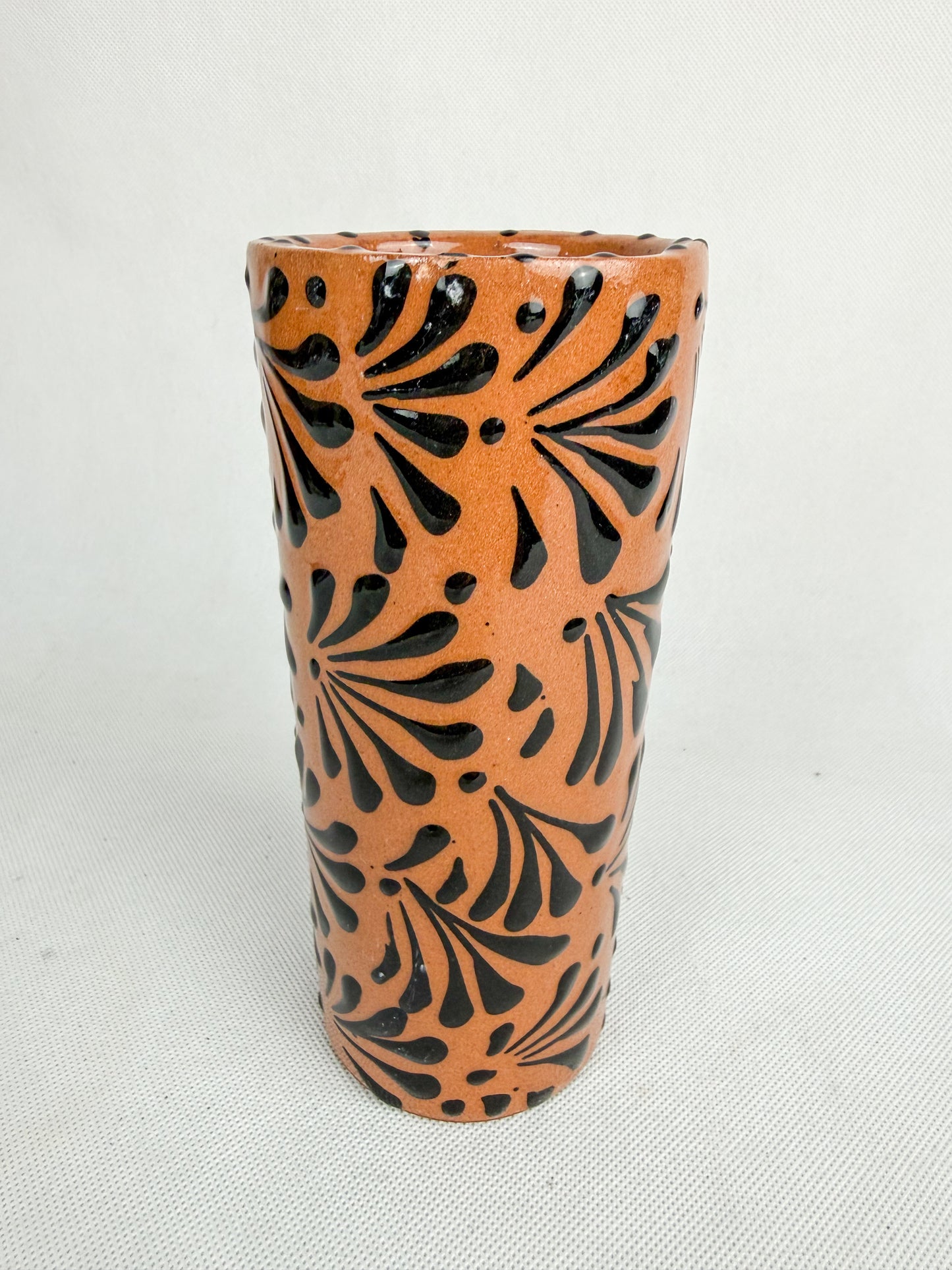 Brown Talavera Style Pitcher Set -  Juego Jarra Cafe