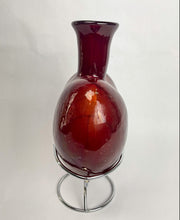 Load image into Gallery viewer, Mexican Glass Heart Giant Glass Cabo Heart With Stand Mexican Heart Glass Vase
