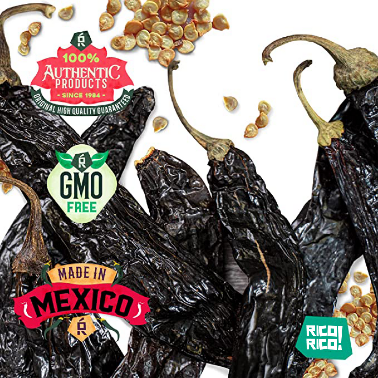 Dried Mexican Chiles 3-Pack – Ancho, Guajillo & Pasilla