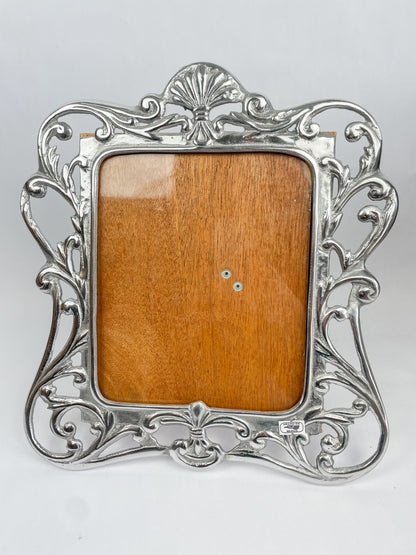 Pewter Picture Frame Large Picture Frame Hacienda Style Picture Frame Portaretratos