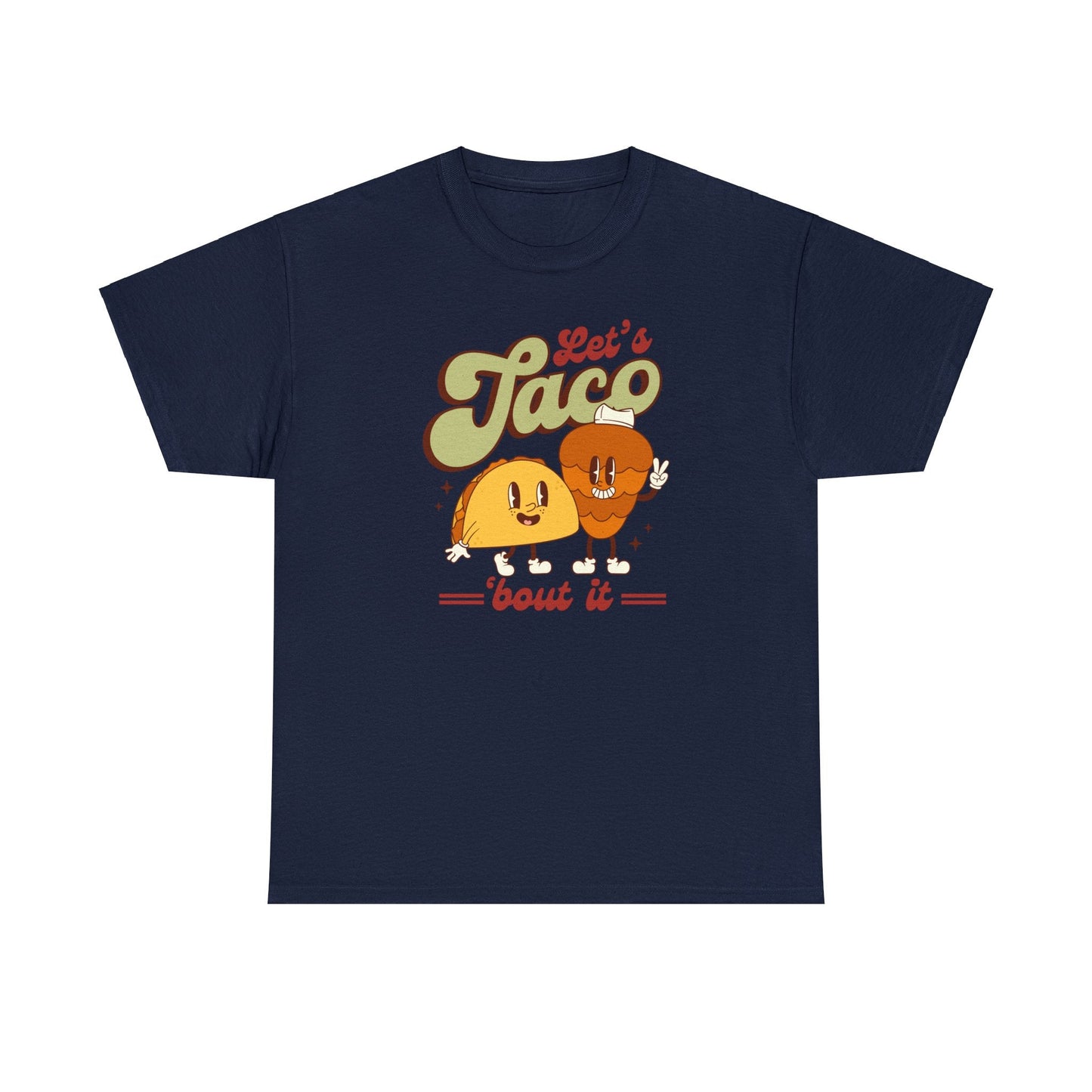 Let’s taco about it Unisex Heavy Cotton Tee. Tacos Al pastor shirt for Mexican or taco lover.