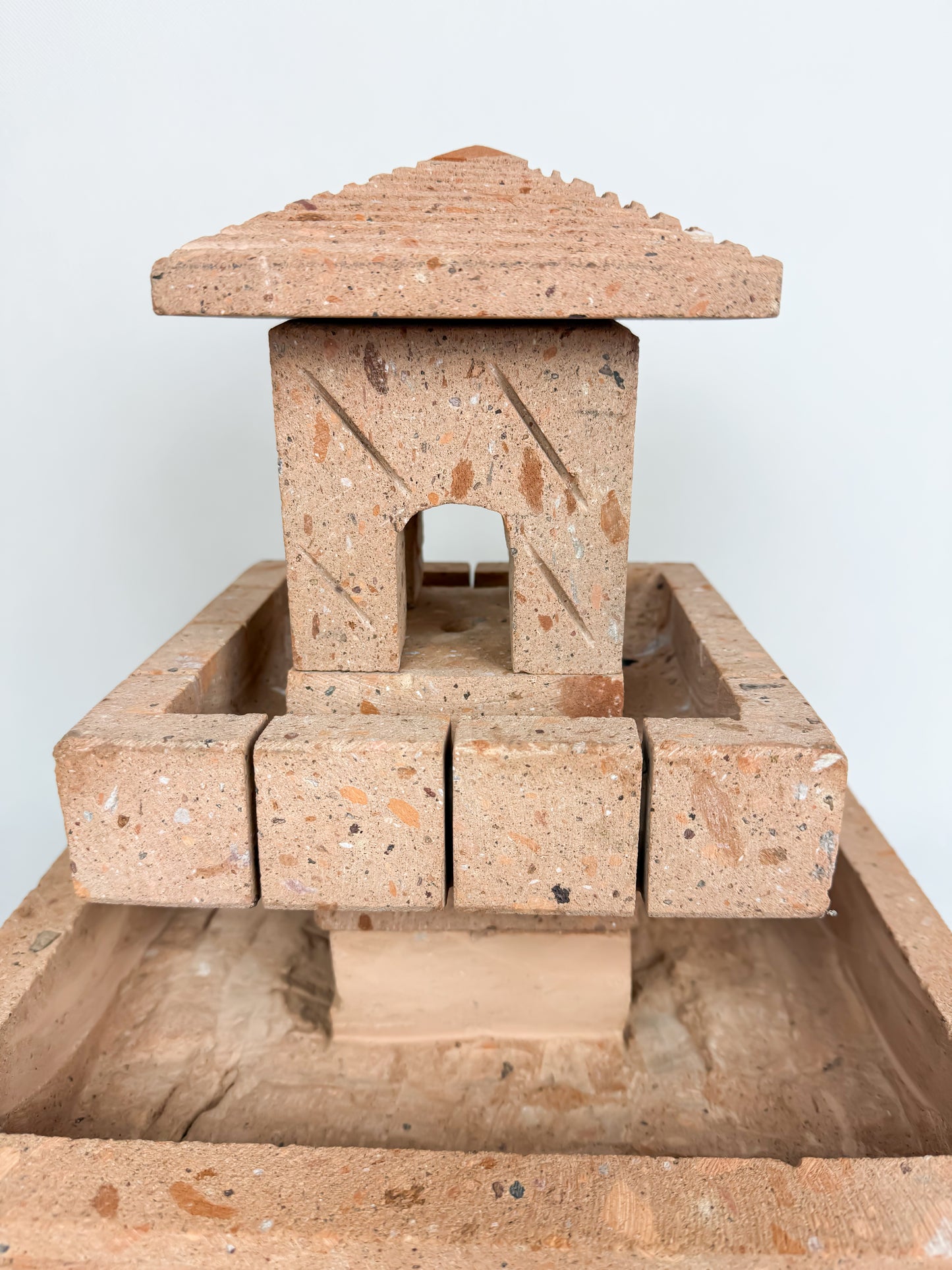 Sandstone Tier Fountain Casita  13"- Fuente Cantera Casita