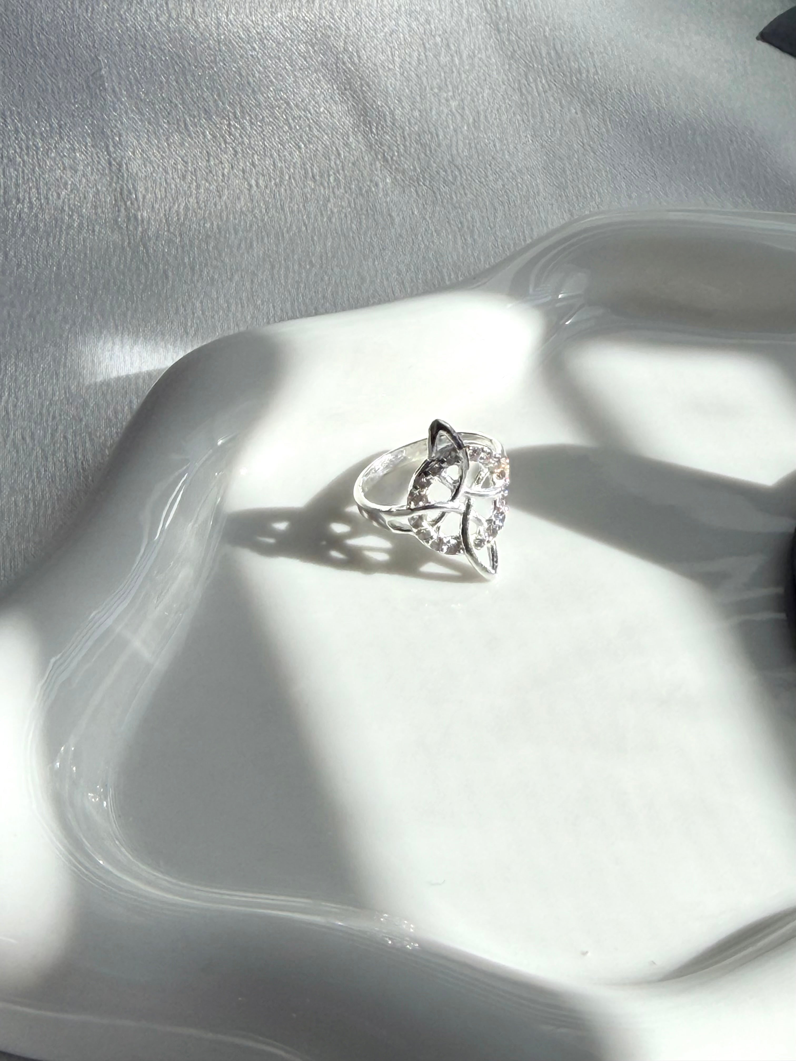 Silver 925 Witch Knot Ring Protection Ring - Anillo de Plata 925