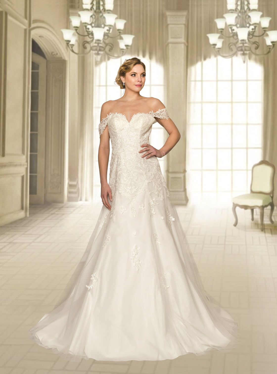 (LIVE48) OFFWhite Wedding Dress Formal Party Dress for Special Occasions - Elegant Women's Wear - Womenswear