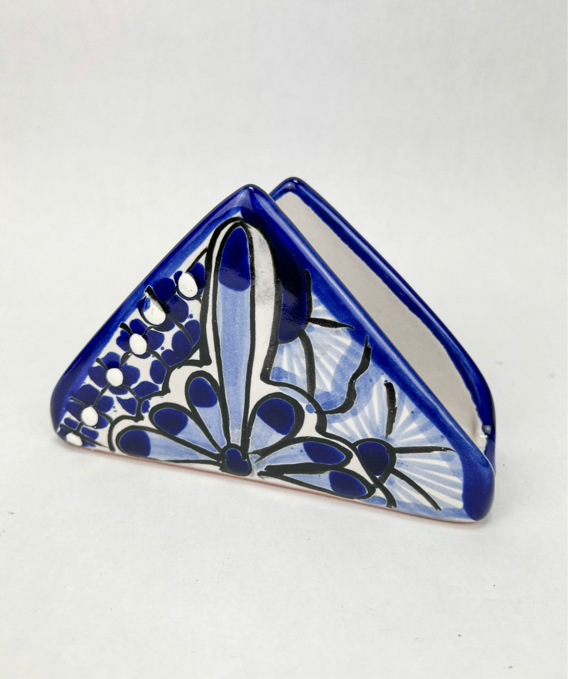 Mexican Napkin Holder Talavera Napkin Holder Table Napkin Holder Blue