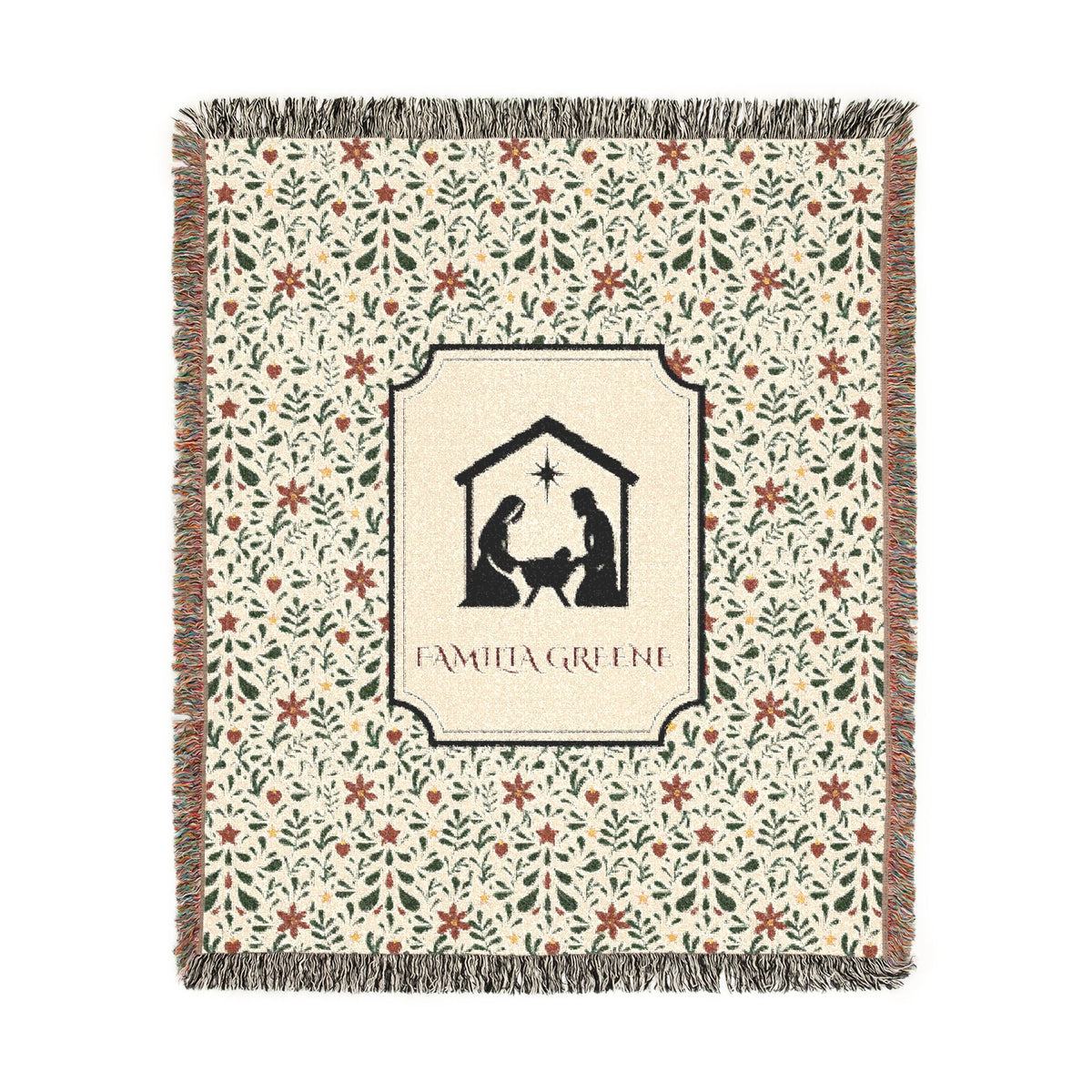 Christmas Blanket Customized Navidad Cobija Talavera