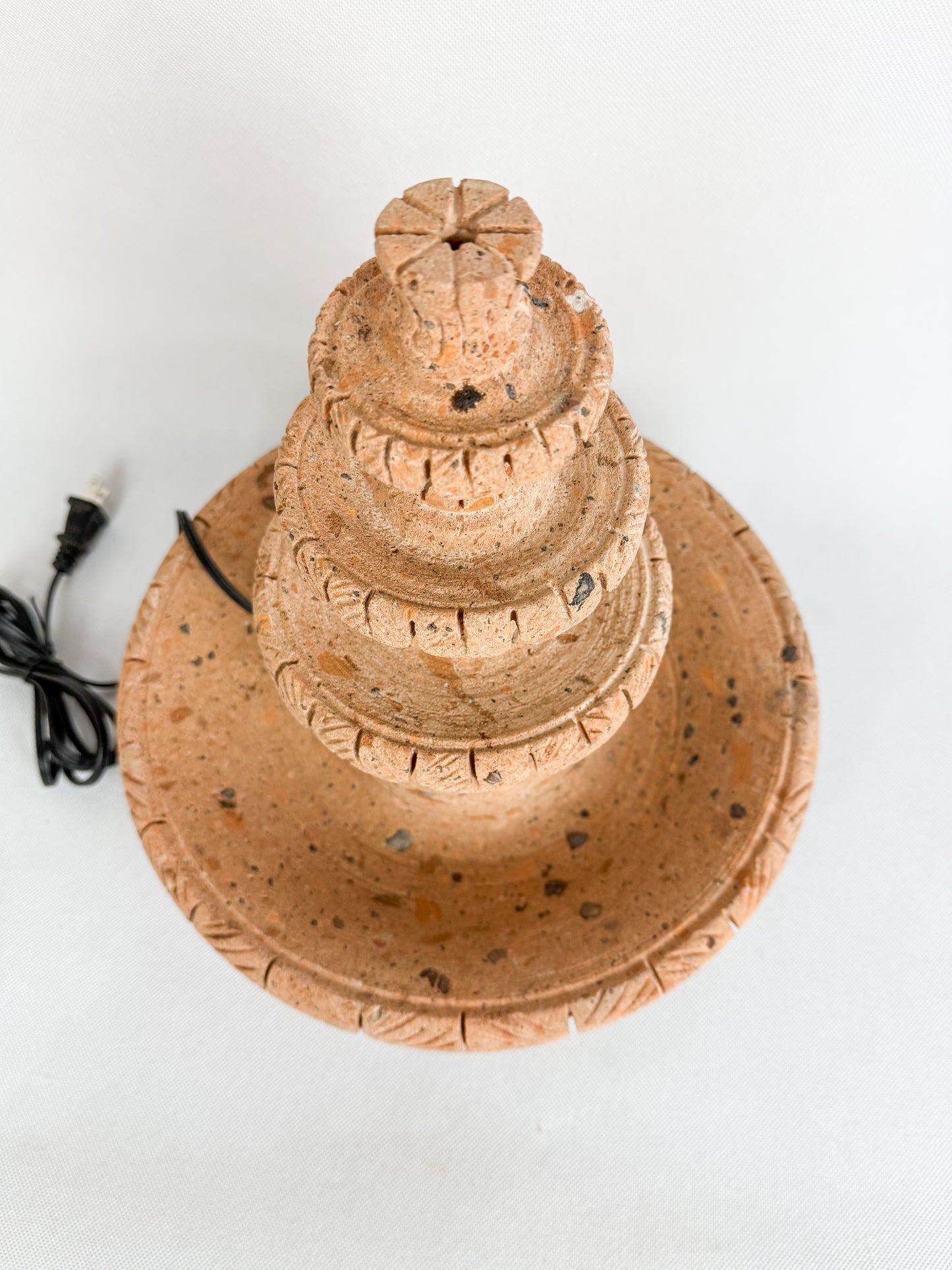 Sandstone 3 Tier Fountain 12"  - Fuente Cantera 12"