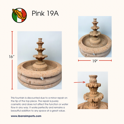 Sandstone Water Fountain Tier Outdoor DISCOUNTED