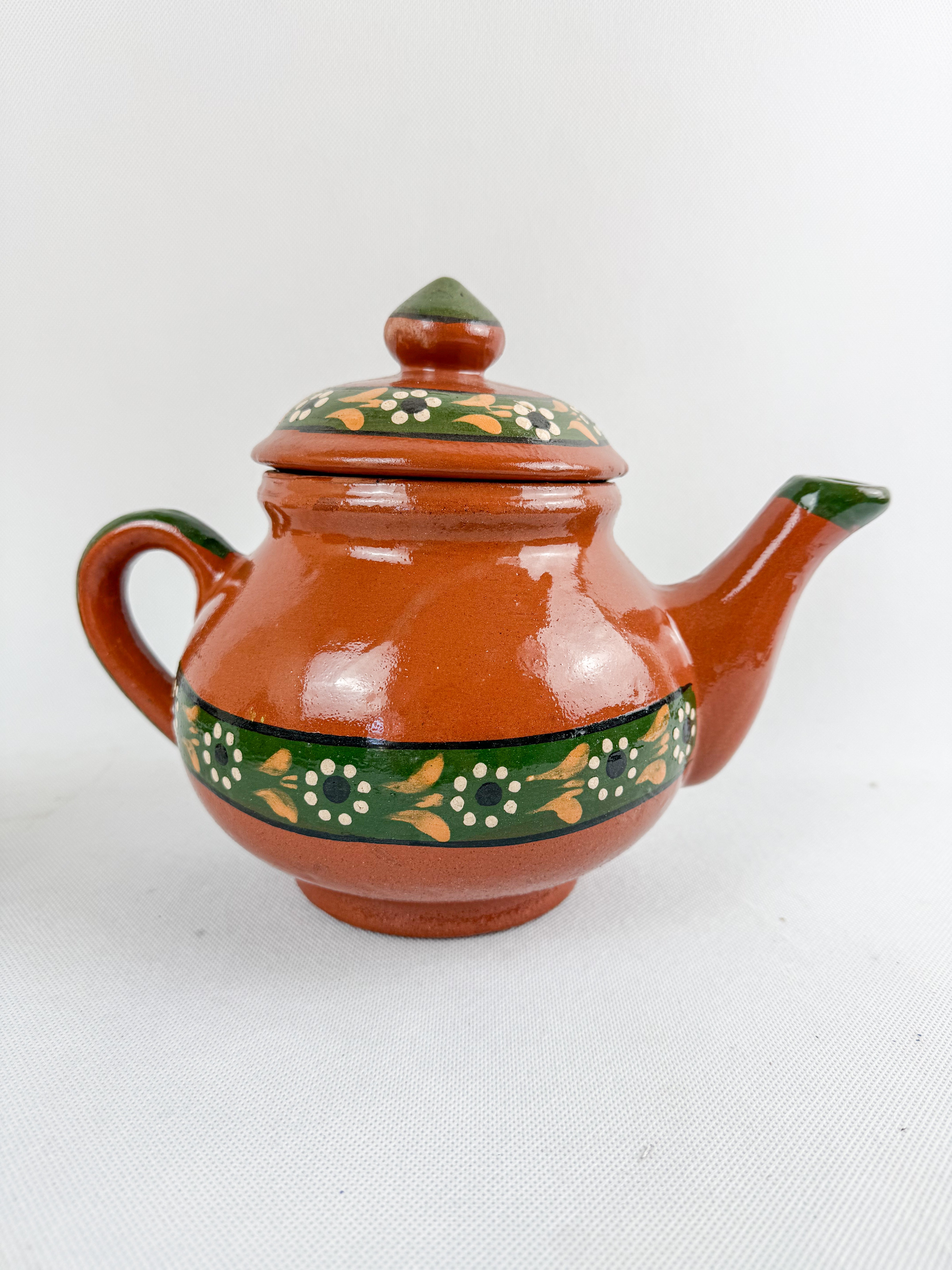 Traditional Mexican Tea Pot Set 16pc - Juego de Te Barro – TheMexHub