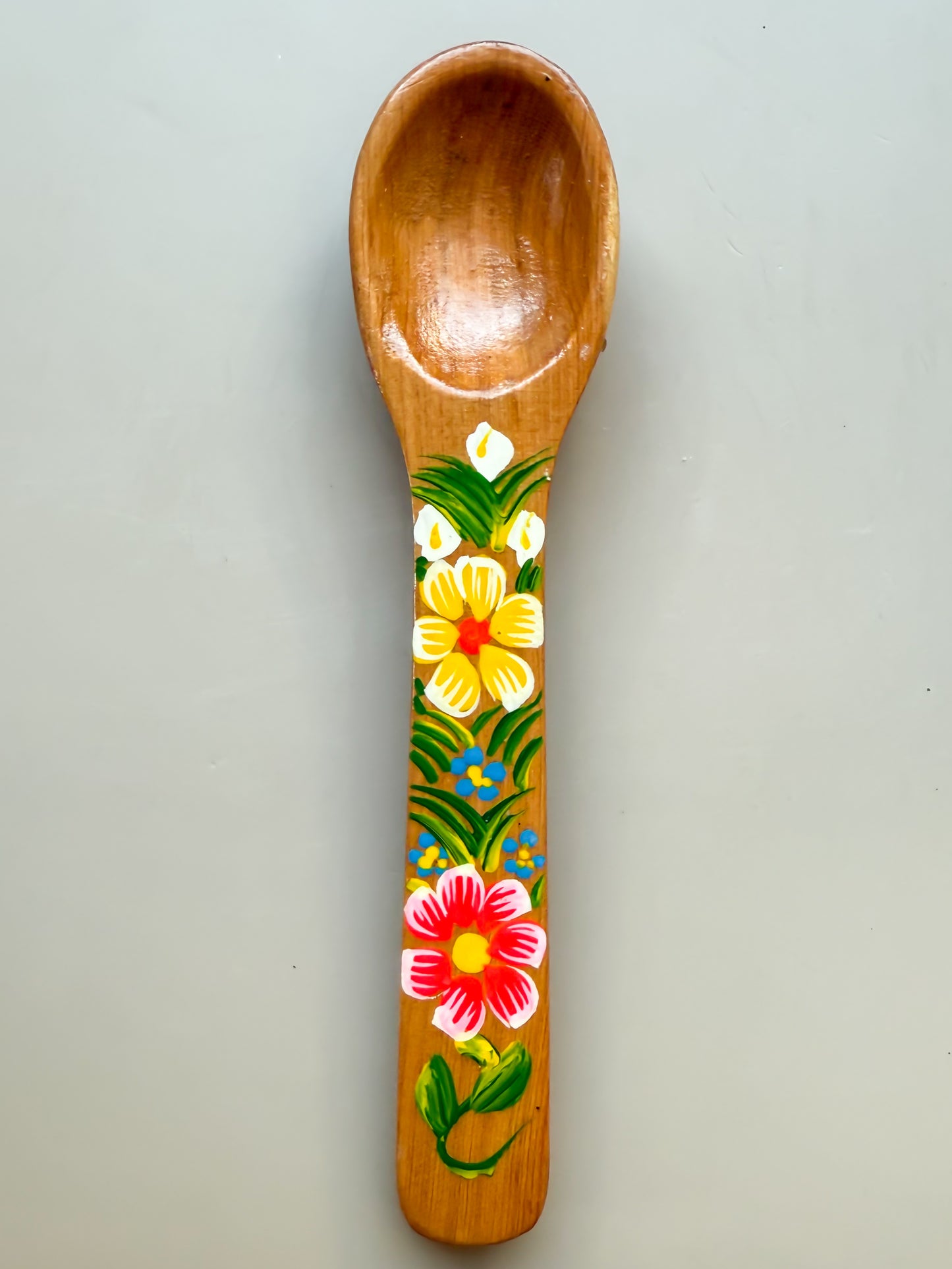 Mexican Spoons Colored Wooden Spoons Cucharas de Madera