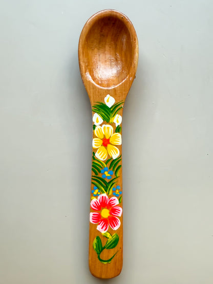 Mexican Spoons Colored Wooden Spoons Cucharas de Madera