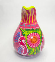 Load image into Gallery viewer, Guerrero Mexican Clay Pitcher Water Pitcher Mexican Clay Pottery Mexican Clay Art Handpainted
