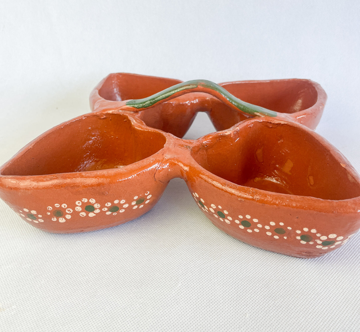 Jalisco Mexican Clay 4 in 1 Bowl Salsera Mexican Salsera 4 en 1 Salsera para Tacos