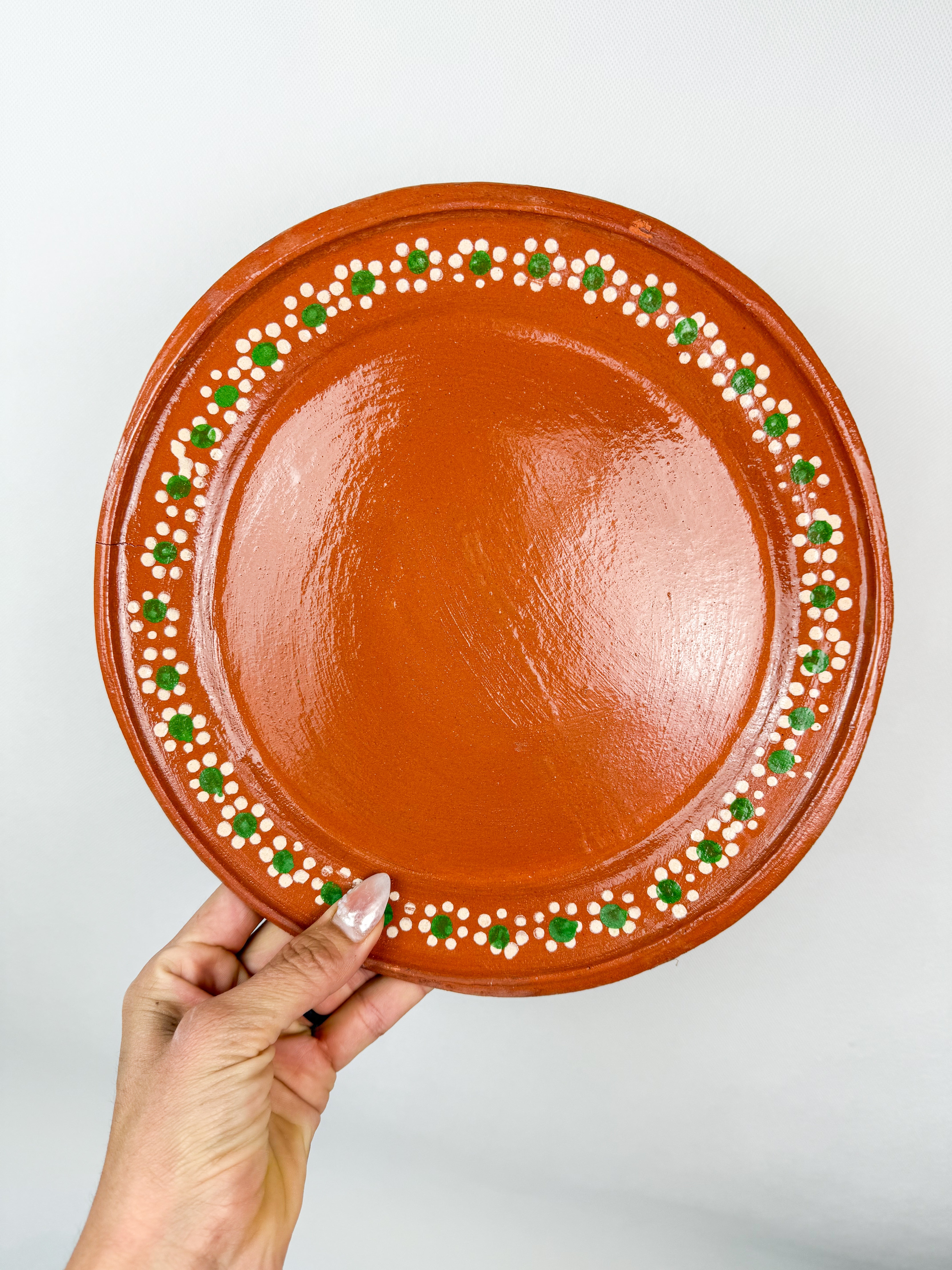 Mexican Clay Plates Round Set 4pc - Platos Barro – TheMexHub