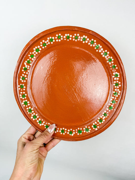 Mexican Clay Plates Round Set - Platos Barro