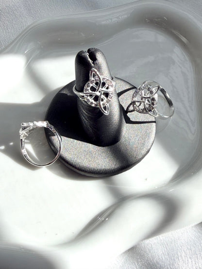 Silver 925 Witch Knot Ring Protection Ring - Anillo de Plata 925