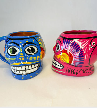 Mexican 3D Skull Mug Dia de Muertos Mug Taza de Calavera