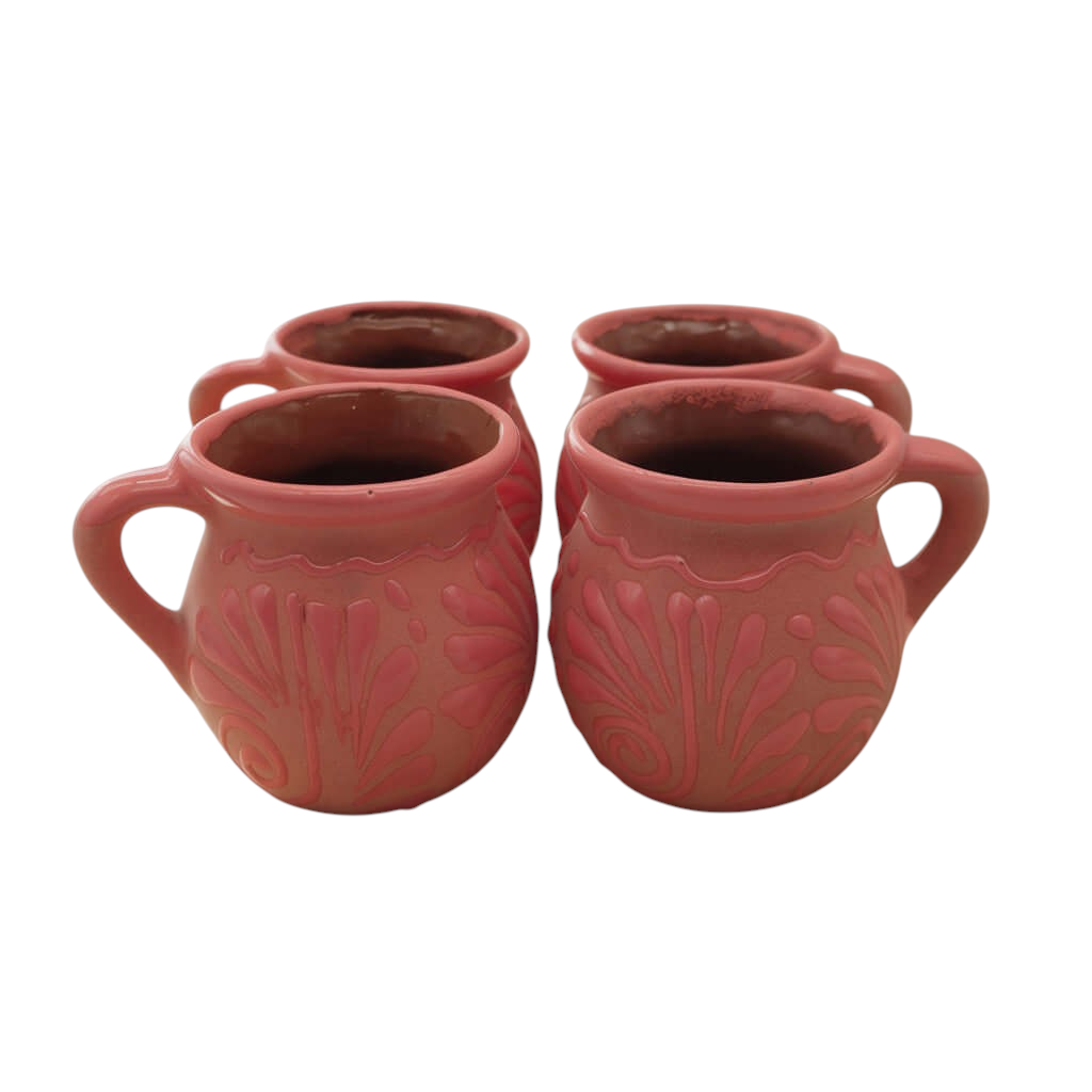 Wholesale Pink Talavera Mug | Authentic Handmade Mexican Clay Jarrito