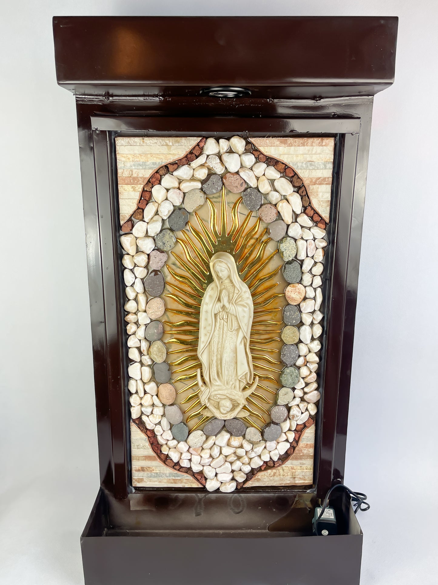 Metal Wall Indoor Fountain Virgen Guadalupe Imagen Ultima Cena Virgen Guadalupe Fuente Pared